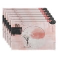 thumbnail image 2 of Abstract Floral Arrangement Reversible Placemat Set of 4 Non Slip Coffee Mats 18x12 Inch for Dining, Kitchen, Coffee, 2 of 9