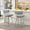Gray, variant on HomeZeer Swivel Bar Stools Set of 2, 26" Counter Height BarStool with Back, Leather Upholstered Kitchen Stools with Footrest and Metal Frame, Bar Chair for Kitchen Island, White