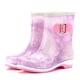 thumbnail image 2 of Zapatos impermeables para lluvia para mujer, botas altas con cerrojo de Color gelatina de tacón bajo de plástico a la moda Wmkox8yii  ghj447, 2 of 3