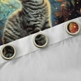 thumbnail image 4 of Feelyou Cat Kitten Curtains Pack of 2 (52x84 Each), Mushroom Stars Galaxy Window Curtains, 4 of 6