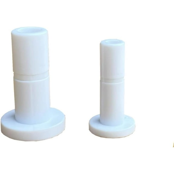 2 Size 1/4'' and 3/8'' Plug End Cap for RO System Reverse Osmosis Water Line Fittings Quick Connect Fitting Prevent Leak (Fits 1/4“ and 3/8'' both in 10 Piece), White, ROPF-W101438