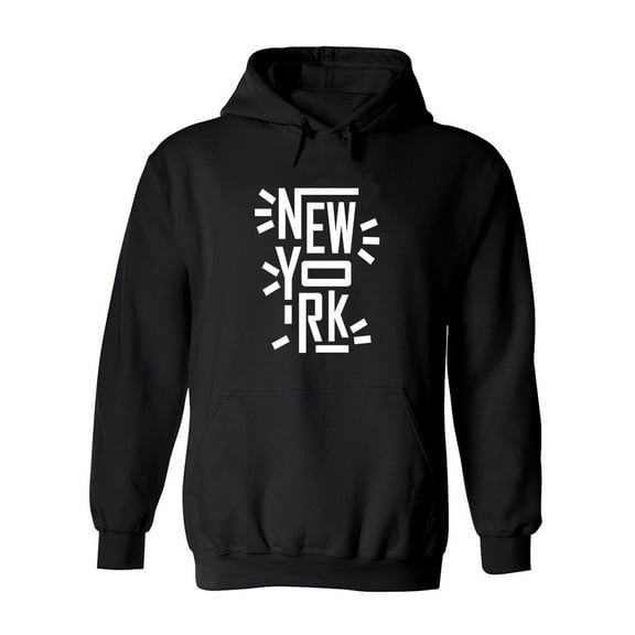 New York! Hoodie Men -Image by Shutterstock, Male Large