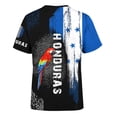 thumbnail image 5 of 2026 Soccer Cup Graphic Jersey for Men, Short Sleeve Crew Neck Tee with Player Silhouette & Watercolor Flag for Streetwear & Fan Gathering White XXXL, 5 of 7