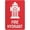 Warning Sign 4, variant on Fire Hydrant Symbol Sign 8"x12" Aluminum Sign Reflective - Uv Protected, Waterproof, Weatherproof And Fade Resistant - 4Pre-Drilled Holes