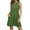 Green, variant on BadPiggies Womens Sleeveless A-line Dress with Pockets Cotton Swing Summer Beach Casual Loose Dress (S, Green)