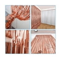 thumbnail image 5 of Tinsel Foil Fringe Curtains Rose Gold Metallic Shimmer Curtain Backdrop Foil Streamers Party Decorations Fringe Streamers Fringe Background Tinsel Curtains Fringe Backdrop for Birthday Party Door, 5 of 9