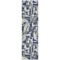 thumbnail image 2 of Addison Rugs Chantille Indoor/Outdoor Transitional Abstract Navy Machine Washable Runner Rug, 2'3" x 7'6", 2 of 7