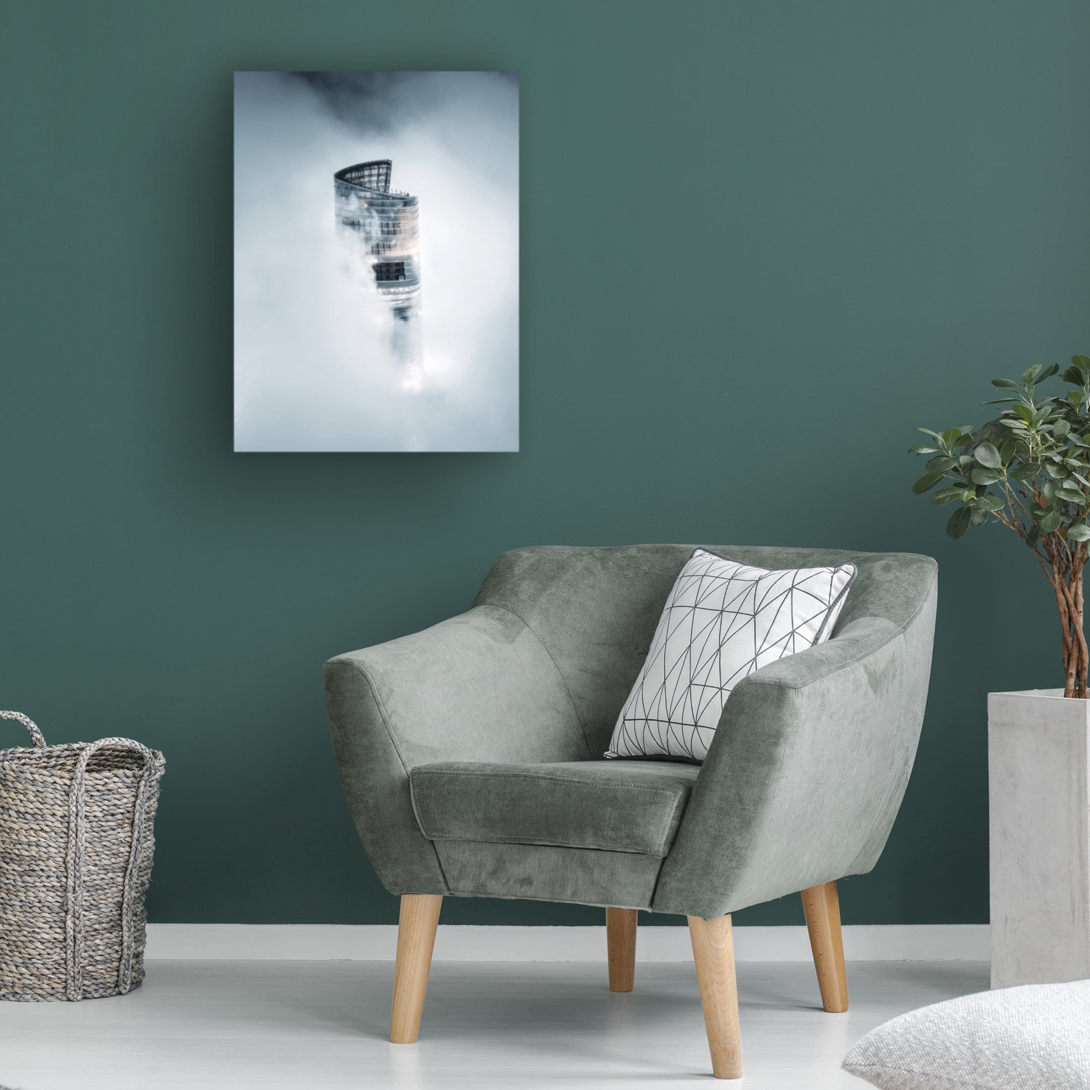 Trademark Fine Art Aron Tien  City on the Cloud Canvas Wall Art