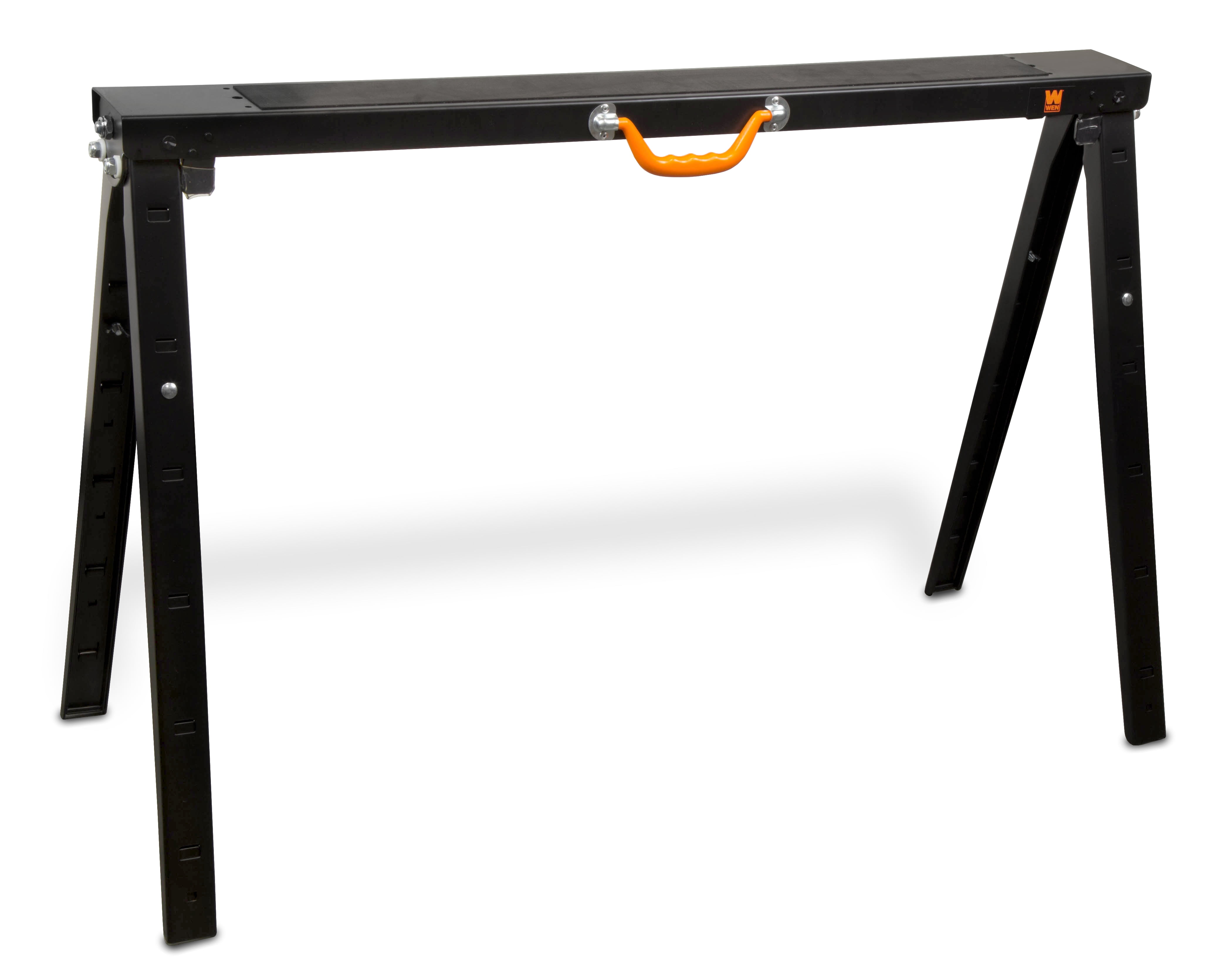 WEN 38 in. Adjustable Folding Height Steel Sawhorse 1500 lbs. Capacity 44459391159 eBay