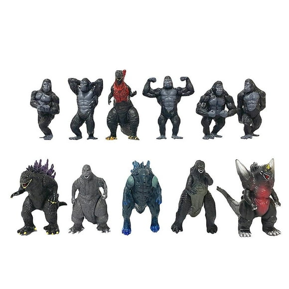 11pcs Godzilla Vs Kong Cartoon Figure Toys Creative Simulation Animal Ornament-QIUPING