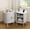 White, variant on 2-Piece Nightstand Set with Charging Station Mid-Century Modern, Yellow Fluted Side Tables with Sliding Door & Adjustable Shelf, Space-Saving End Table for Bedroom, Living Room