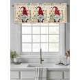 thumbnail image 2 of Curtain Valance for Windows,Summer Daisy Flower Ladybug Gnome Kitchen Valances Rod Pocket Short Curtains,Green Leaves Watercolor Floral Window Treatment Panel for Bedroom Bathroom 54"x18", 2 of 7