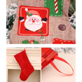 thumbnail image 3 of TORUBIA 17.7 Inch Plaid Christmas Stockings with Snowflake, Reindeer, Plush Rustic Large Christmas Stocking Personalized for Xmas Burlap Decorations Red, 3 of 8