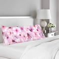 thumbnail image 2 of ABPHOTO Cherry Blossom Blossoming Sakura Pillow Cover Pillowcase 20x60 inch Spring Festival Flower Body Pillow Case Protector, 2 of 2
