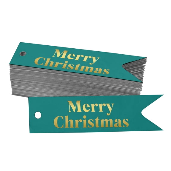 Inkdotpot Gold Foil Paper Hang Tags Merry Christmas Favor Tags 100 Pieces