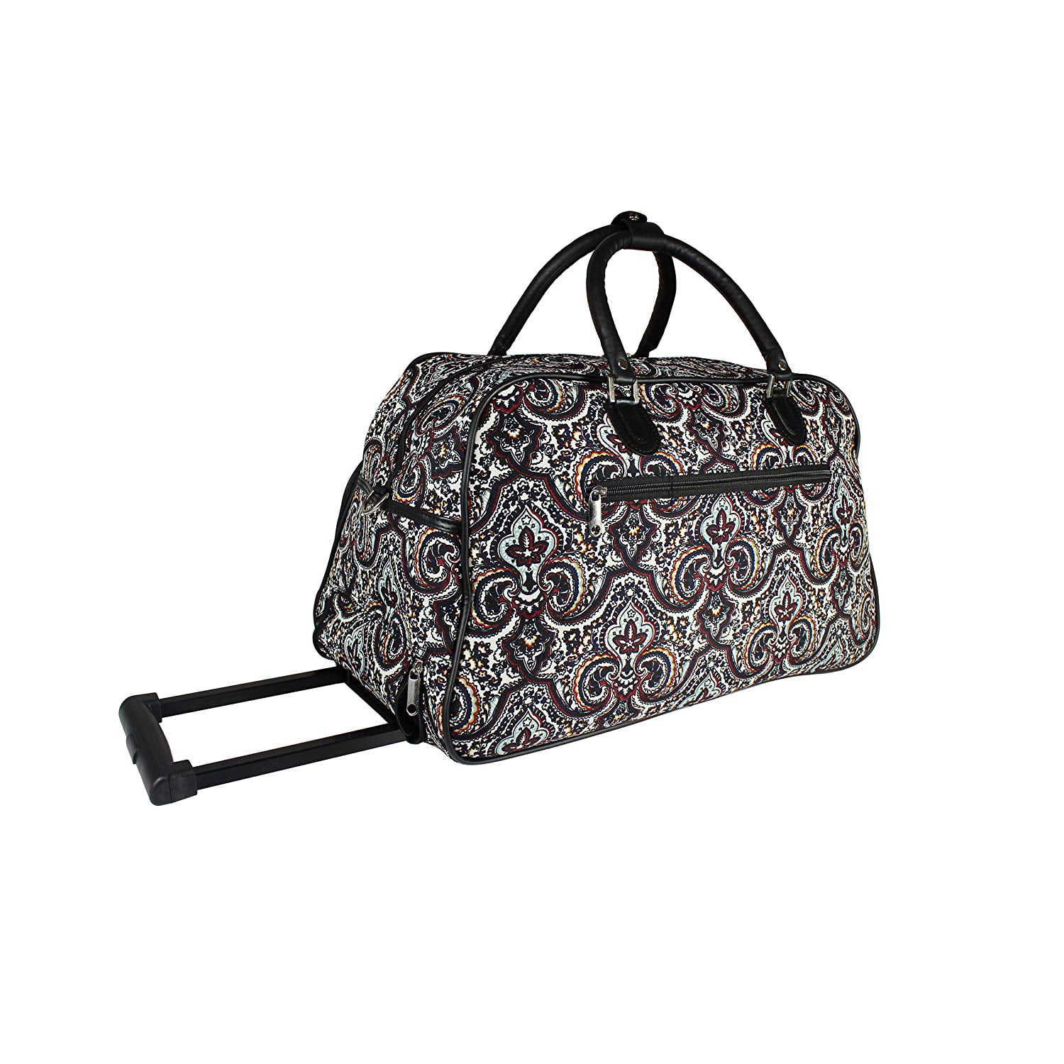 World Traveler 21-Inch Carry-On Rolling Duffel Bag - New Paisley 