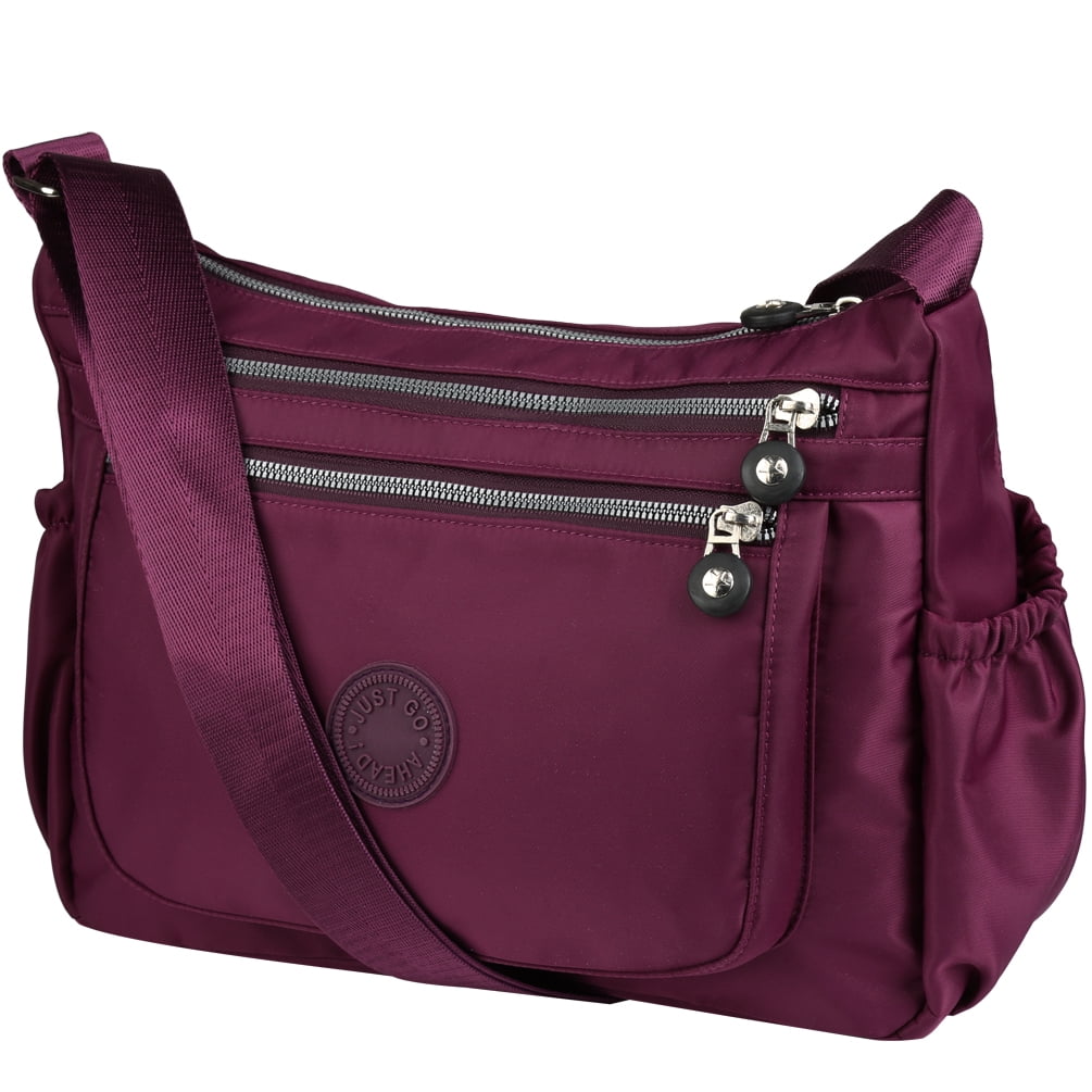 EasyHui Nylon Crossbody Shoulder Purse Women and Girls Messenger Bag Tote Bag Large Capacity Travel Bag 