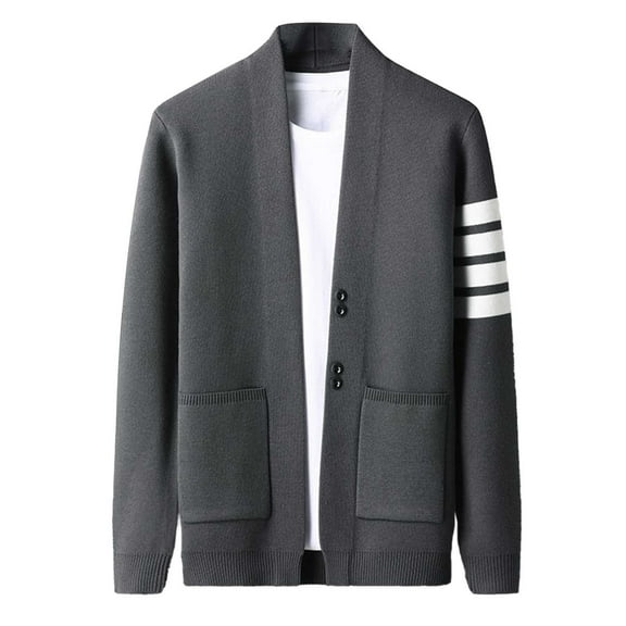 Men's Knit Cardigan Sweater For Fall Casual Open Front Outerwear Relaxed Fit Knitwear For Men