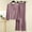 Purple, variant on Naittoop Women's Modal 2 Piece Outfits, Loose Crewneck Long Sleeve Top and Pjs Pants Matching Lounge Sleepwear Sets
