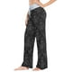 thumbnail image 2 of Pantalones de pijama Anyangquji Gothic Skull para mujer, cintura elástica, talla M, 2 of 6