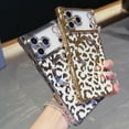 thumbnail image 6 of for iPhone Air Magnetic Case, Luxury Leopard Print Pattern Plating Phone Case with Glitter Bling Lens Circle, Support Wireless Charging, Clear Shockproof Back Cover for Women Girls, Pink, 6 of 9