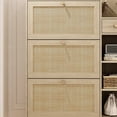 thumbnail image 3 of Delicate Shoe Cabinet With 3 Flip Drawers & Umbrella Storage, 3 of 6