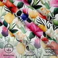 thumbnail image 3 of Colorful Floral Round Table Cloth - Tulip Poppy Flower Tablecloth 60 Inch Spring Summer Blossom Table Cover Decorative for Holiday Kitchen Dinning Outdoor, 3 of 6