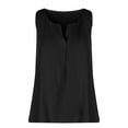 thumbnail image 3 of USSUMA Womens Tank Tops Summer Tops for Women 2025 Women's Classic V-Neck Collar Solid Color Sleeveless T-Shirt Tank Blouse Tops 50% Off Clear Womens Tops Women's Tank Tops Solidcolor, 3 of 5