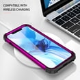 thumbnail image 2 of iPhone 12 /iPhone 12 Pro 6.1" Case with Screen Protector, Allytech 3 In 1 Hybrid PC Silicone Heavy Duty Rugged Bumper Defender Armor Shockproof Anti-Scratch Back Cover for Apple iPhone 12 6.1",Purple, 2 of 7