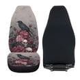 thumbnail image 6 of XYZCANDO Car Seat Covers Waterproof Car Front Seat Covers Car Seat Covers Front Seats Easy Install Elastic SUV Van, Raven Rose Pattern, 6 of 10