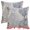 Light Blue, variant on Unique Bargains Pack of 2 Soft Palm Leaf Pattern Cushion Case Light Blue 18" x 18"
