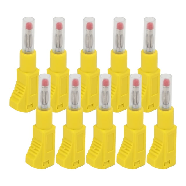 Retractable Banana Plug Stackable Banana Plug Shrouded Banana Plug Retractable Banana Connector 10PCS Telescopic Banana Plugs 4mm CAT II 600V 32A PE Sheath For Industrial Security