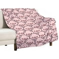 thumbnail image 6 of Pig Blanket Gifts, 40"x50" Flannel Fleece Throw Blanket Soft for Girls Boys Adults, Lightweight, Comfortable, Warm Cute Pig Themed Blanket for Bed Couch, 6 of 6