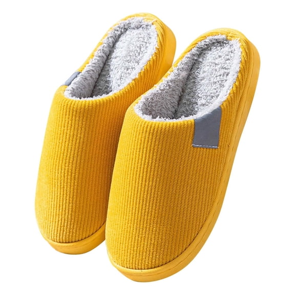 Kyusrd Cotton Slippers Season Indoor Home Bag And Couple Warm Shoes