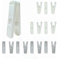 thumbnail image 1 of GHSDFBB Strong Plastic Clothespins-16 Pack Heavy Duty Laundry Clothes Pins, Strong Clips, Non-Slip Clothes Pegs, Chip Clips, Hanger Clip, Rustless, Windproof, Heatproof-White&Gray, 1 of 7