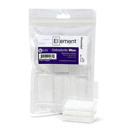 Element Dental Orthodontic Wax 10 Pack-10 Colors/scents Available!  (White / (Best Dental Wax For Braces)