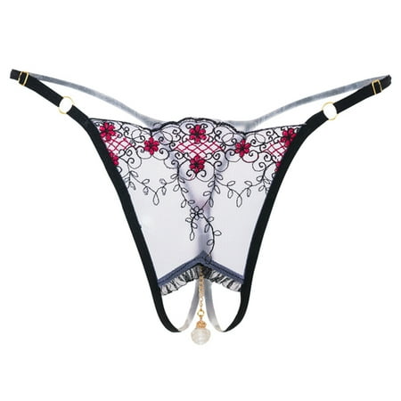 Crotchless Panty for Women Lace Thong Women s Sexy Lingerie & Underwear Open Crotch Panties for Woman Funny Women Thongs One Size