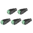 thumbnail image 1 of Unique Bargains DC Female Connector 5.5x2.1mm Power Jack Adapter 5Pcs for CCTV Camera Cable, 1 of 1