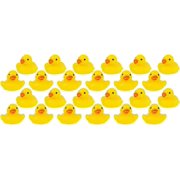 Set of 24 Duck Cute Animal Mochi Squishy Animals - Kawaii - Cute Individually Wrapped Toys - Sensory, Stress, Fidget Party Favor Toy Gummy Duckies
