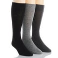 thumbnail image 2 of Calvin Klein Men's 3 Pair Mid Calf Combed Cotton Socks, Multicolor, 7-12, 2 of 4