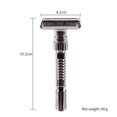 thumbnail image 4 of Er na New Adjustable Double Edge Shaving Safety Razor Shaver Blades Zinc Alloy Chrome Razors With 5 blades, 4 of 11