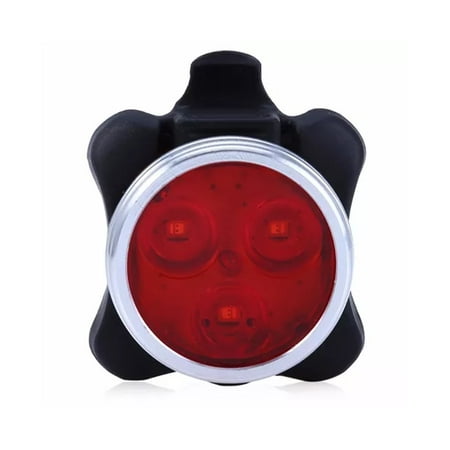 Luz Led Bicicleta Recargable Aluminio Roja