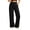 Black, variant on Athletic Pants for Women Elastic High Waist Loose Fitted Full Length Yoga Pants Solid Color
