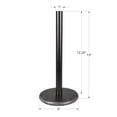 thumbnail image 4 of happimess PRH2000E Avery Modern Classic Metal with Non Slip Weighted Wood Base Paper Towel Holder, Black, 4 of 6