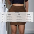 thumbnail image 3 of Lolmot Faux Suede Womens Mini Skirts Fall Fashion Ruched Wrap Pencil Skirt High Waist Bodycon Skirts Western Y2K Business Outfits, 3 of 8