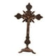 thumbnail image 5 of Crucifijo de pie Crucifijo con soporte Jesús Cruz Estatua Religiosa Católica 10" rojo antiguo, 5 of 9