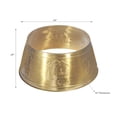 thumbnail image 3 of Maison Concepts Xmas Trees Metal Gold Tree Collar With Bear and Tree - 24 L x 24 W x 10 H, 3 of 4