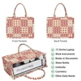 thumbnail image 2 of Large Capacity Tote Bag,Pioneer Flower Floral Print Pattern Handbag Fashion Luxury Tote Bag,15.7"x13"x 5.1" Inches,Laptop Compatible, 2 of 6