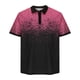 thumbnail image 1 of Camisas de Vestido para Hombre Botón de Solapa Rayado Suelto Casual, Cuarto de Cremallera de la Camisa de Poliéster para el Trabajo Y el Golf, 1 of 4
