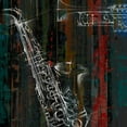 thumbnail image 2 of Studio W 20x20 White Modern Wood Framed Museum Art Print Titled - That Jazz II, 2 of 4